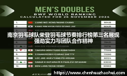 南京羽毛球队荣登羽毛球节奏排行榜第三名展现强劲实力与团队合作精神